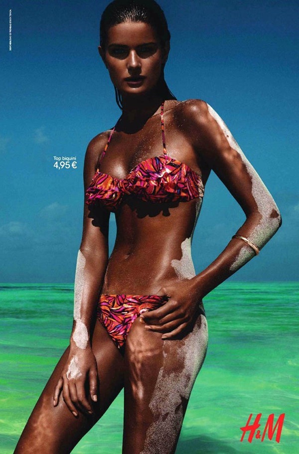 Isabeli Fontana para H&M 'Beach sensation summer' 2012 campaña