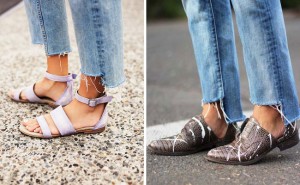 STREET STYLE- Vaqueros deshilachados y desiguales